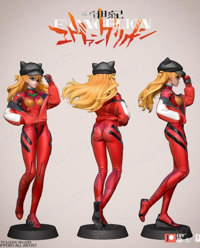 EVA 新世纪福音战士 香迷(Asuka Langley) 3D打印图纸